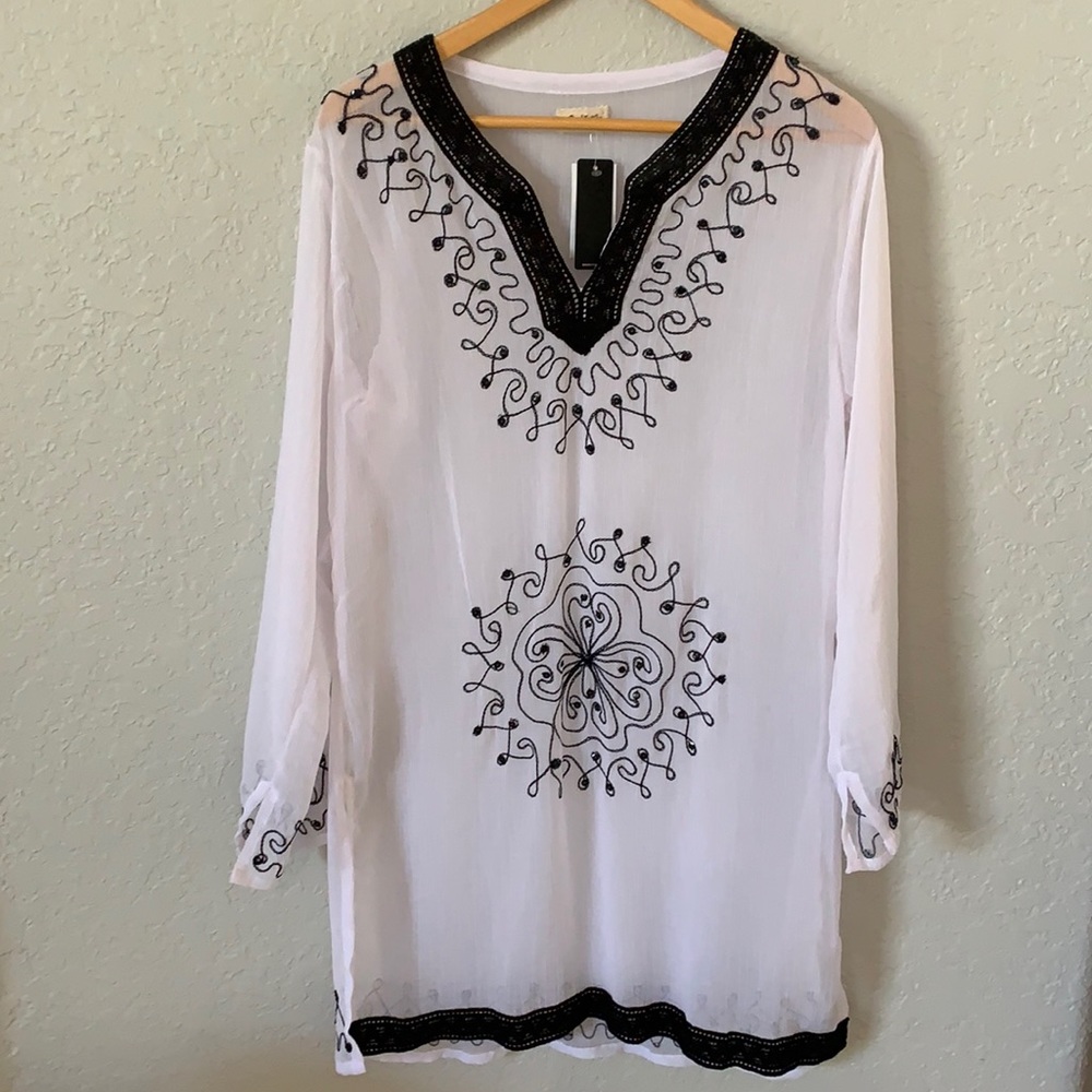 By the Sea Swim Coverup One Size NWT Boho Beach